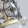 Modern Champagne Gold Oval Crystal ceiling chandelier Luxury Home Decor Light Fixture
