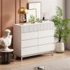 8-Drawer Storage Cabinet with Decorative Finish,for Bedroom,Living Room,Dining Room,Hallways,Easy Assembly
