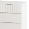 8-Drawer Storage Cabinet with Decorative Finish,for Bedroom,Living Room,Dining Room,Hallways,Easy Assembly