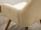 Tuchico Contemporary Fabric Accent Chair, Tan