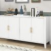 U-Style Storage Cabinet Sideboard Wooden Cabinet with Metal Handles for Hallway, Entryway, Living Room