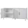 U-Style Storage Cabinet Sideboard Wooden Cabinet with Metal Handles for Hallway, Entryway, Living Room