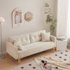 70" Velvet Sofa Couch Luxury Modern Upholstered 3-Seater sofa with 2 Pillows for Living Room, Apartment and Small Space